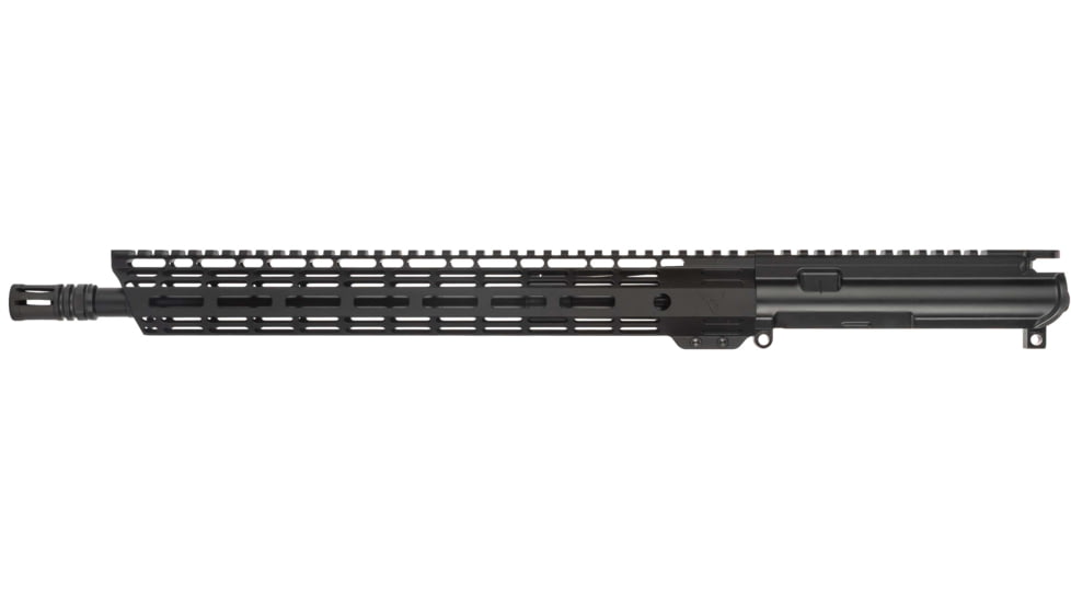 TRYBE Defense AR-15 9mm Luger 16in Complete Upper Receiver, 1-10 Twist, 1/2x36, A2, Black, UPPER169MM-36