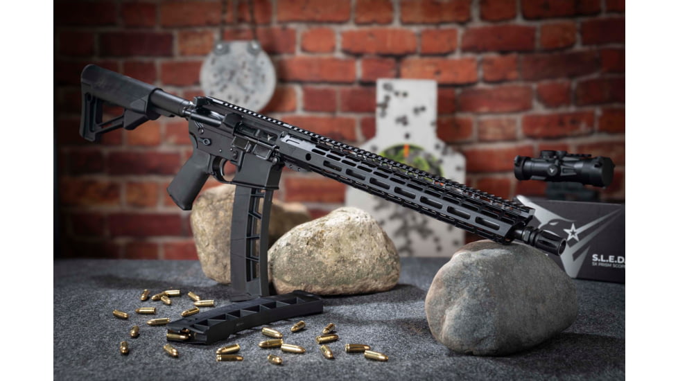 TRYBE Defense AR-15 Complete Upper Receiver, 16in 9mm Luger Rifle Barrel