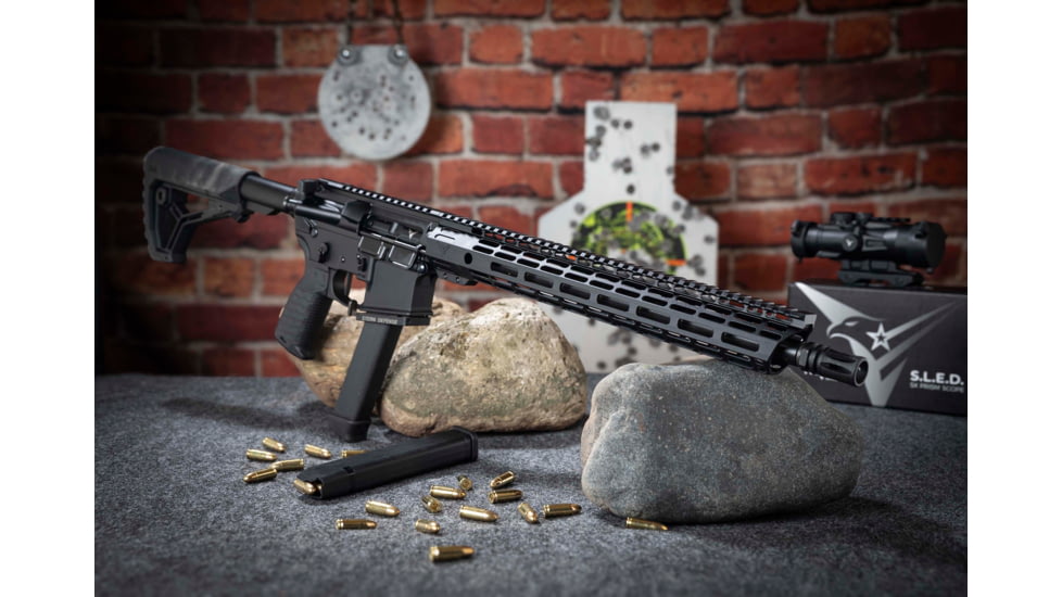 TRYBE Defense AR-15 Complete Upper Receiver, 16in 9mm Luger Rifle Barrel