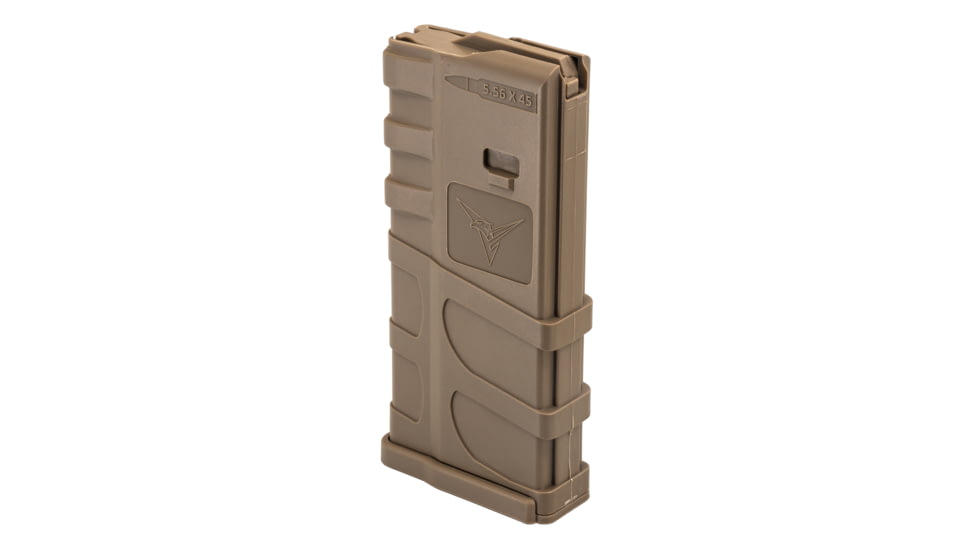 TRYBE Defense AR-15 Extended Grasp 10-Round Magazine, 5.56x45mm NATO, Polymer, Flat Dark Earth, 106568-FDE