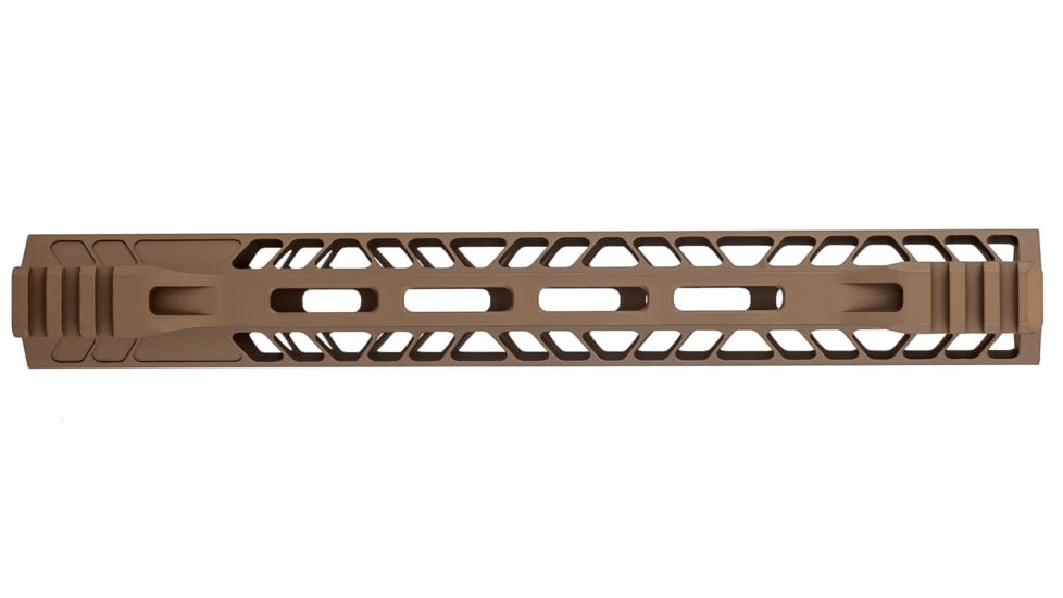 TRYBE Defense AR-15 M-LOK 12in Extra Lightweight Handguard w/ Cut-Away Rail, Flat Dark Earth, 12 Inch, HDG12CR-FDE