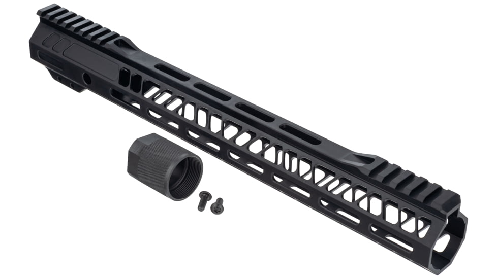 TRYBE Defense AR-15 M-LOK 15in Extra Lightweight Handguard w/ Cut Away Rail, Black, 15 Inch, HDG15CR-BL