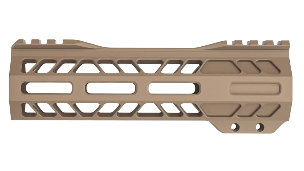 TRYBE Defense AR-15 M-LOK 7in Extra Lightweight Handguard w/ Cut-Away Rail, Flat Dark Earth, 7 Inch, HDG7CR-FDE