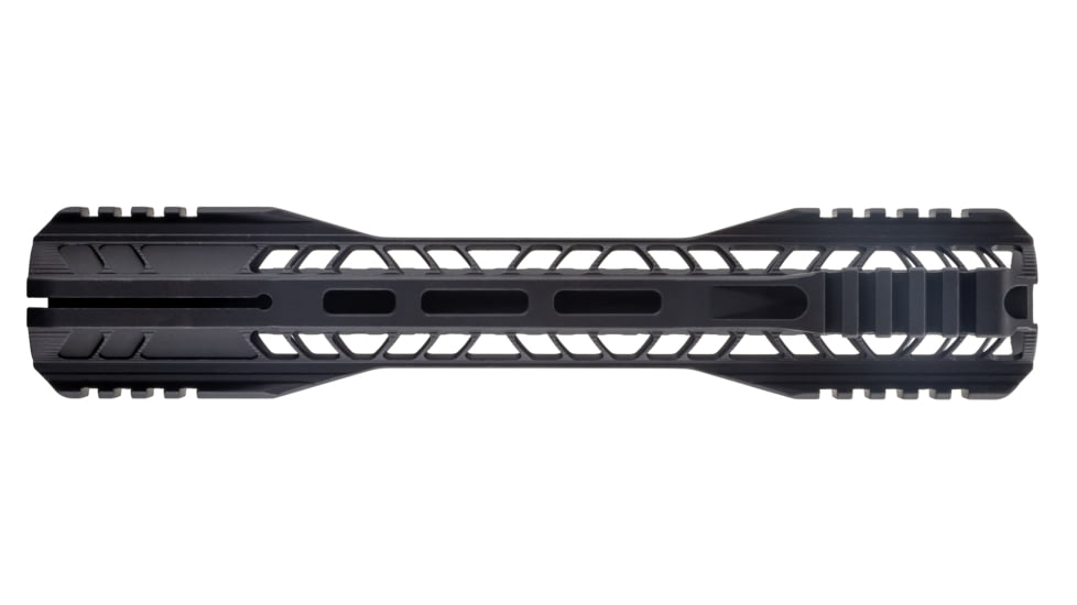 TRYBE Defense AR-15 M-LOK Lightweight Quad Handguard w/ Full Rail, 12in, Black, HDG12QFR-BL