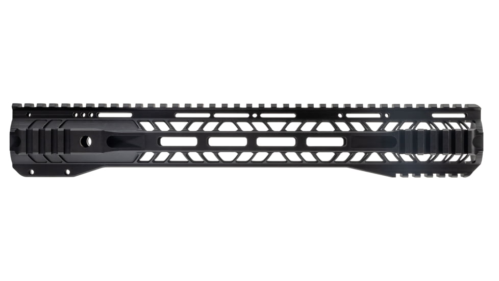 TRYBE Defense AR-15 M-LOK Lightweight Quad Handguard w/ Full Rail, 15in, Black, HDG15QFR-BL