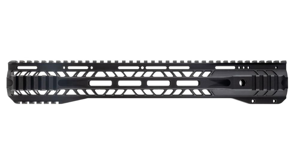 TRYBE Defense AR-15 M-LOK Lightweight Quad Handguard w/ Full Rail, 15in, Black, HDG15QFR-BL