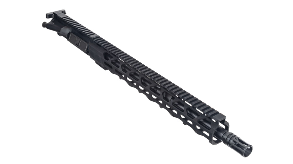 TRYBE Defense Complete Upper Receiver, AR-15, 5.56x45mm NATO, 16in 5R Barrel, 1-7 Twist, 15in M-LOK Rail, A2 Flash Hider, BCG and CH, Nitride Black, UPPER16556