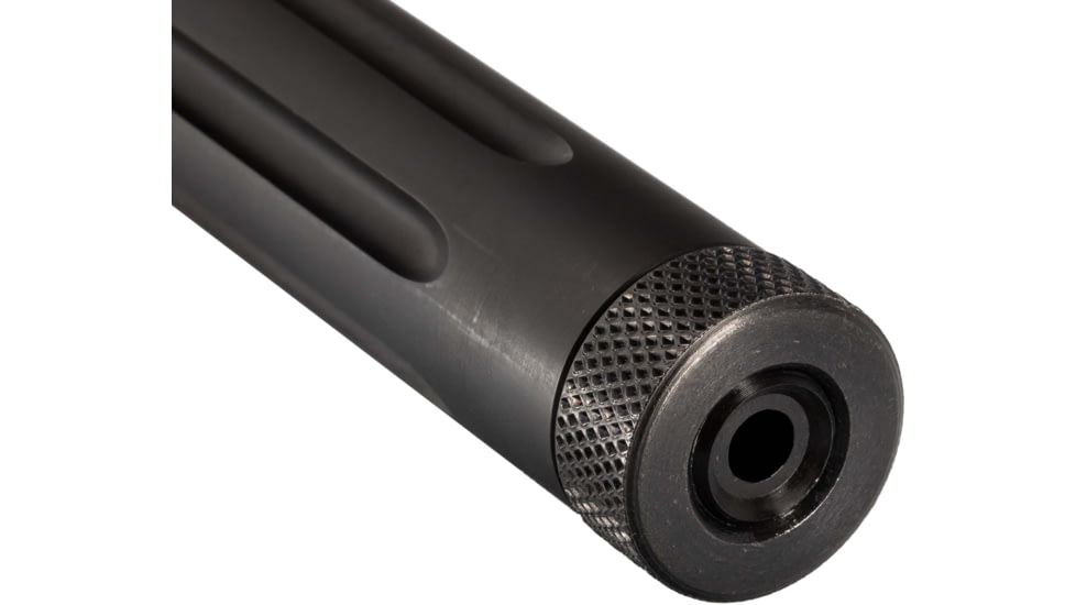TRYBE Defense Bull Barrel, Ruger 10/22, .22 Long Rifle, 16 in, Heavy Straight Fluted Profile, 1-16 Twist, 1/2x28 Threads, Nitride, Black, Black, 12B216N16FHQ-T