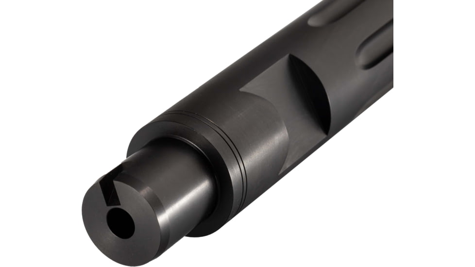 TRYBE Defense Bull Barrel, Ruger 10/22, .22 Long Rifle, 16 in, Heavy Straight Fluted Profile, 1-16 Twist, 1/2x28 Threads, Nitride, Black, Black, 12B216N16FHQ-T