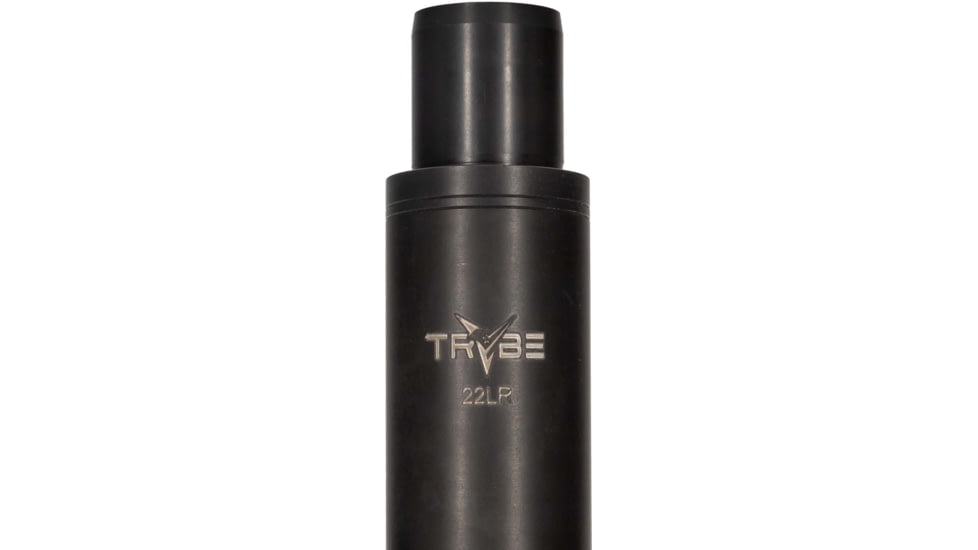 TRYBE Defense Bull Barrel, Ruger 10/22, .22 Long Rifle, 16 in, Heavy Straight Fluted Profile, 1-16 Twist, 1/2x28 Threads, Nitride, Black, Black, 12B216N16FHQ-T