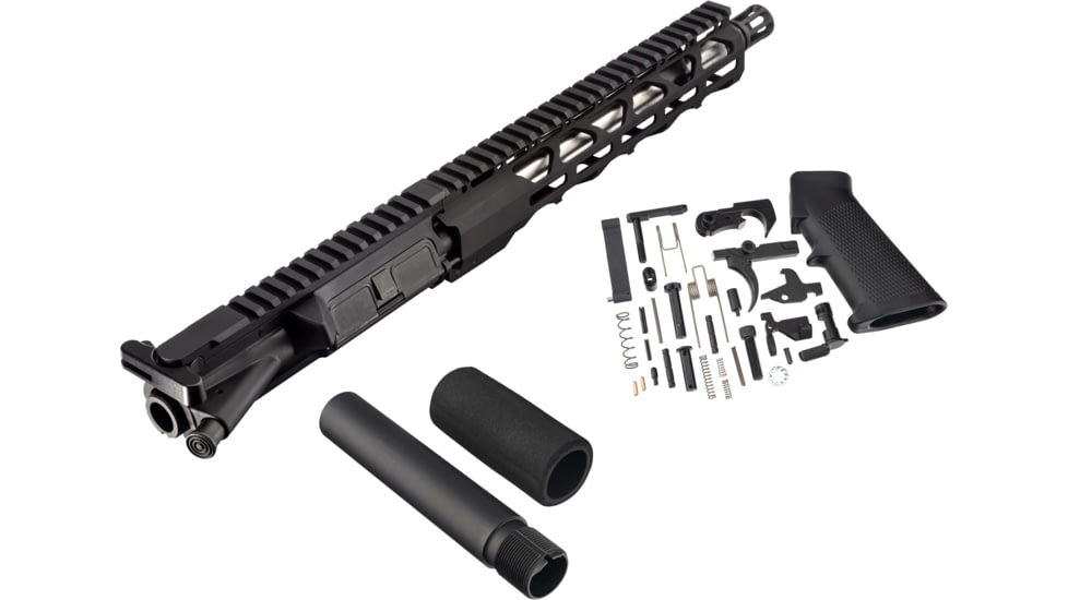 TRYBE Defense Complete AR Kit, 10.5in Barrel, 1/2x28, .223 Caliber, UPPER105223-KIT2