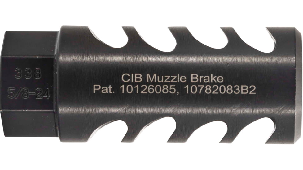 TRYBE Defense Cowl Induction Muzzle Brake, .338 Lapua, 5/8x24, Black, TRBCIB33858x24