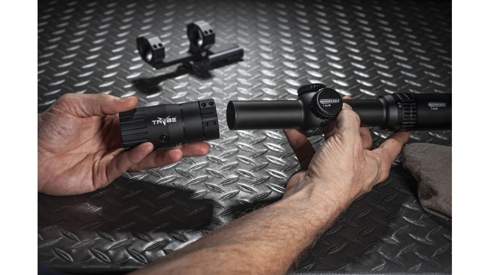 DEMO, TRYBE Optics Enhancer Scope Magnification Doubler, 2x40mm, 30 mm/1 inch Tube Mount, Black, ENHRS30