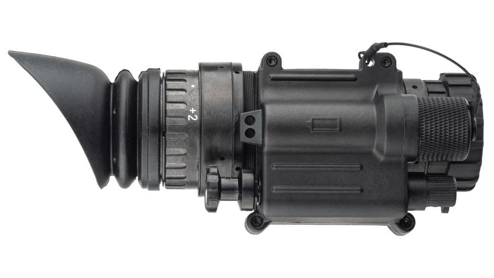 TRYBE Optics PVS-14 Night Vision Monocular, GEN 3, White Phosphor, Filmless Tube, 64-72 lp/mm, Regular, Charcoal, TRYBEPVS14W-L3