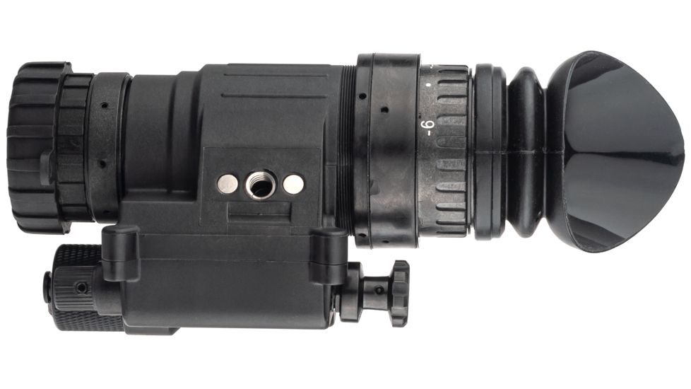 TRYBE Optics PVS-14 Night Vision Monocular, GEN 3, White Phosphor, Filmless Tube, 64-72 lp/mm, Regular, Charcoal, TRYBEPVS14W-L3