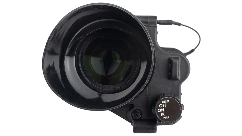 TRYBE Optics PVS-14 Night Vision Monocular, GEN 3, White Phosphor, Filmless Tube, 64-72 lp/mm, Regular, Charcoal, TRYBEPVS14W-L3