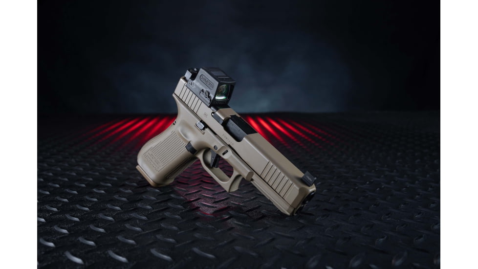 TRYBE Defense Glock 17 Gen 5 Pistol Parts, Holosun HE509T X2 Enclosed Reflex Optical Red Dot Sight, Red Illumination