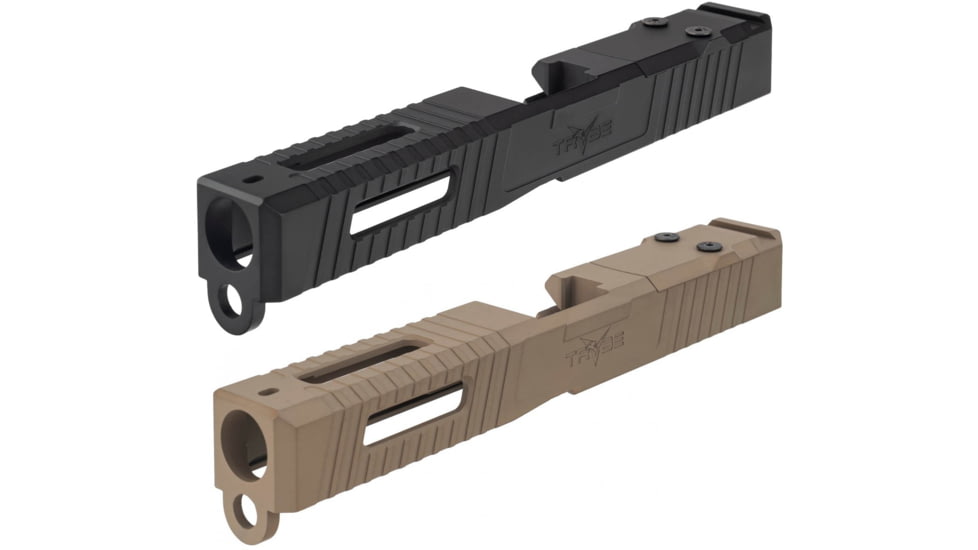 TRYBE Defense Glock 17 Pistol Slide - Version 1, Black, FDE, Flat Dark Earth