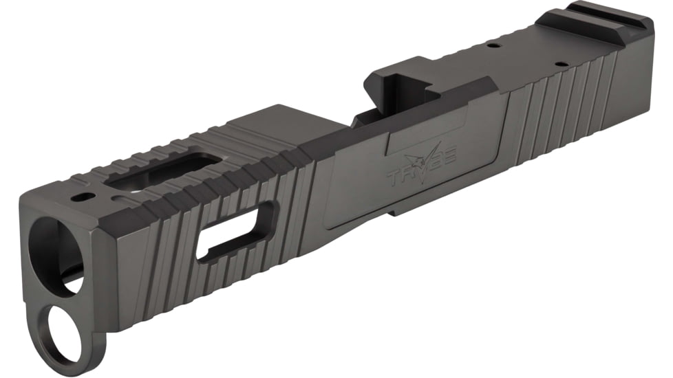 TRYBE Defense Glock 19 9mm Pistol Slide - Version 1, Gen 4, RMR Cut, Sniper Gray, SLDG19G4RMR-SG