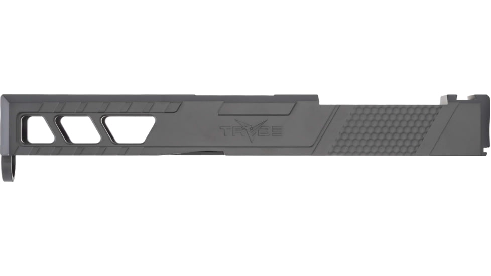 TRYBE Defense Glock 19 9mm Pistol Slide - Version 2, Gen 3, RMR Cut, Sniper Gray, No Base Plate Included, SLDG19G3RMRV2-SG