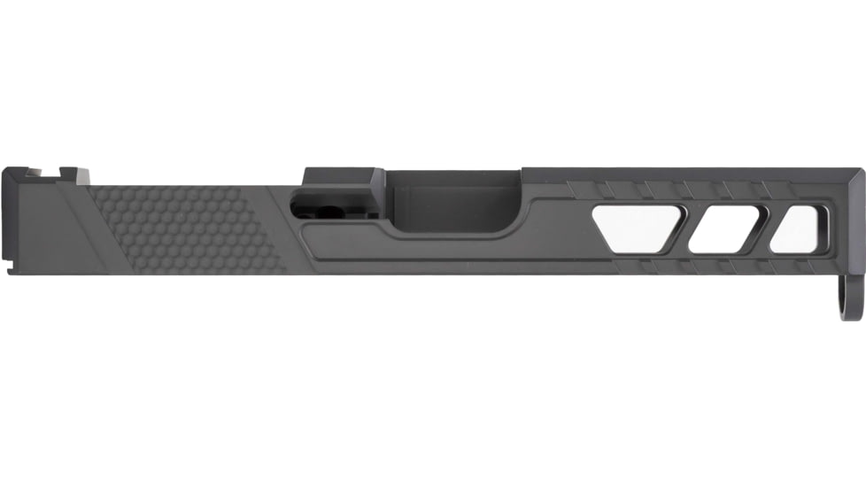 TRYBE Defense Glock 19 9mm Pistol Slide - Version 2, Gen 3, RMR Cut, Sniper Gray, No Base Plate Included, SLDG19G3RMRV2-SG