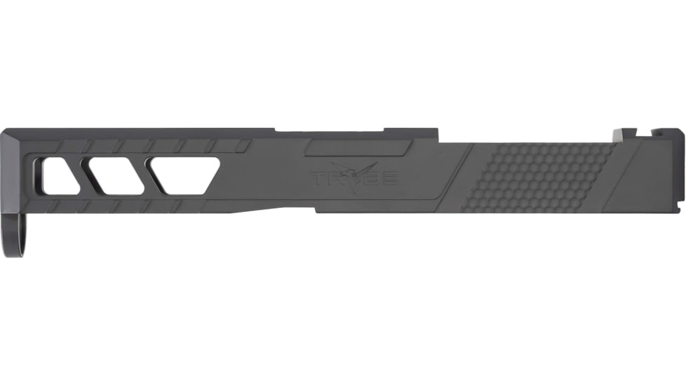 TRYBE Defense Glock 19 9mm Pistol Slide - Version 2, Gen 5, Viper Cut, Sniper Gray, No Base Plate Included, SLDG19G5VPRV2-SG