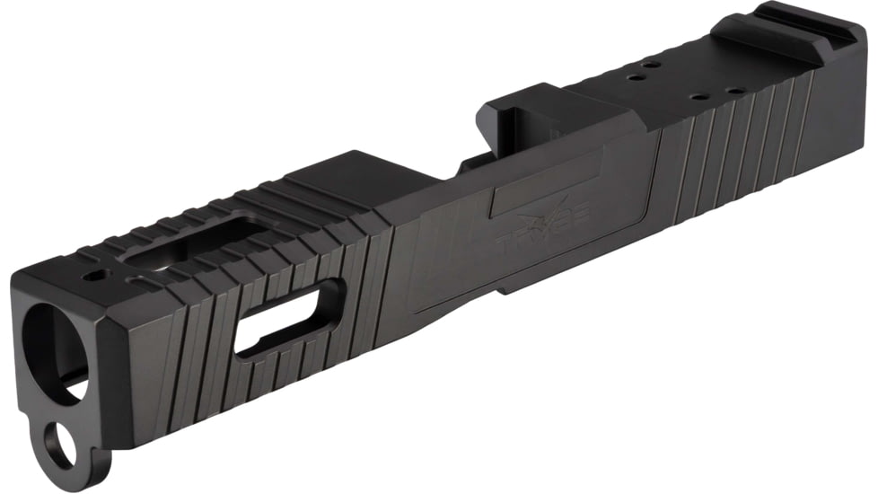 TRYBE Defense Glock 19 Pistol Slide, Glock 19, Gen 3, RMR Cut, Black, SLDG19G3RMR-BN