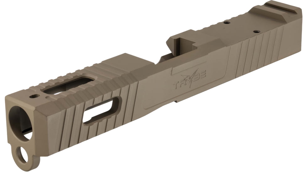 TRYBE Defense Glock 19 Pistol Slide, Glock 19, Gen 3, RMR Cut, FDE Cerakote, SLDG19G3RMR-FDE