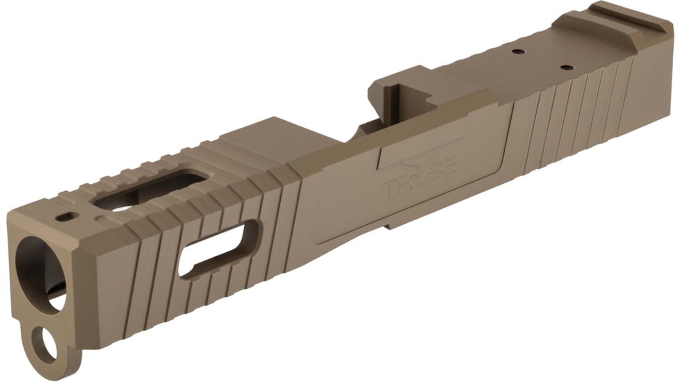 TRYBE Defense Glock 19 Pistol Slide, Glock 19, Gen 3, Venom Cut, FDE Cerakote, SLDG19G3VNM-FDE
