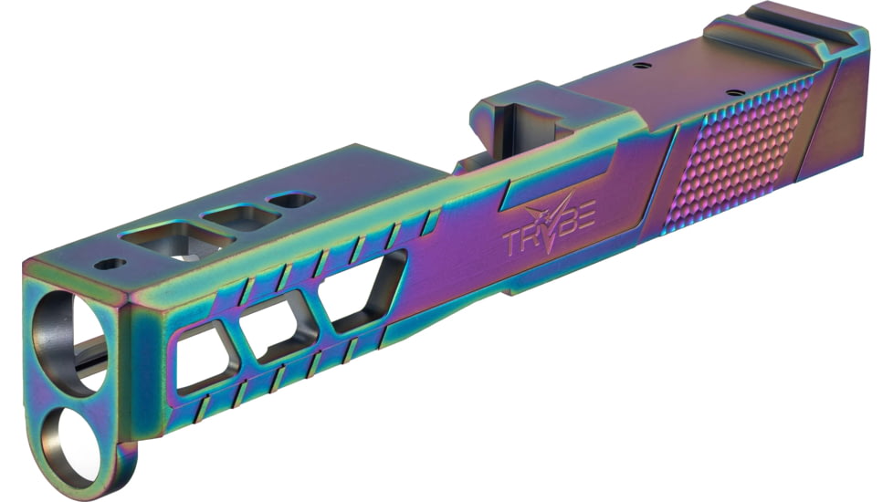 TRYBE Defense Glock 19 Pistol Slide - Version 2, Gen 5, RMR Cut, Chameleon, SLDG19G5RMRV2-CML