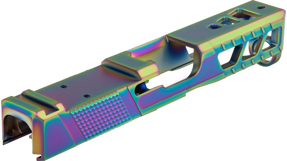 TRYBE Defense Glock 19 Pistol Slide - Version 2, Gen 5, Viper Cut, Chameleon, SLDG19G5VPRV2-CML