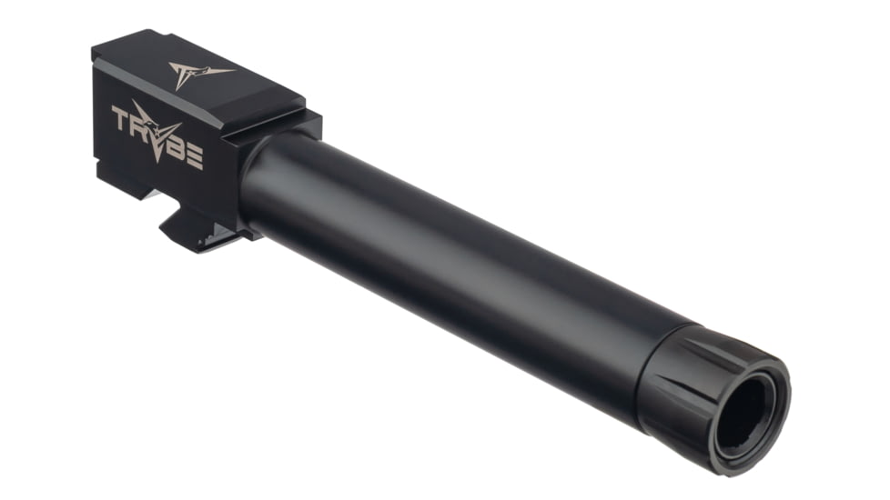 TRYBE Defense GLOCK 22/31 9mm Threaded Conversion Pistol Barrel, 1/2 x 28, 416R Stainless Steel, Black Nitride, TPBCONVG22-31-BN