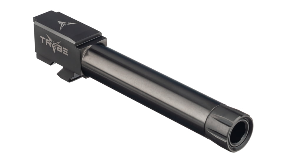 TRYBE Defense GLOCK 23/32 9mm Threaded Conversion Pistol Barrel, 1/2 x 28, 416R Stainless Steel, Titanium DLC, TPBCONVG23-32-DLC
