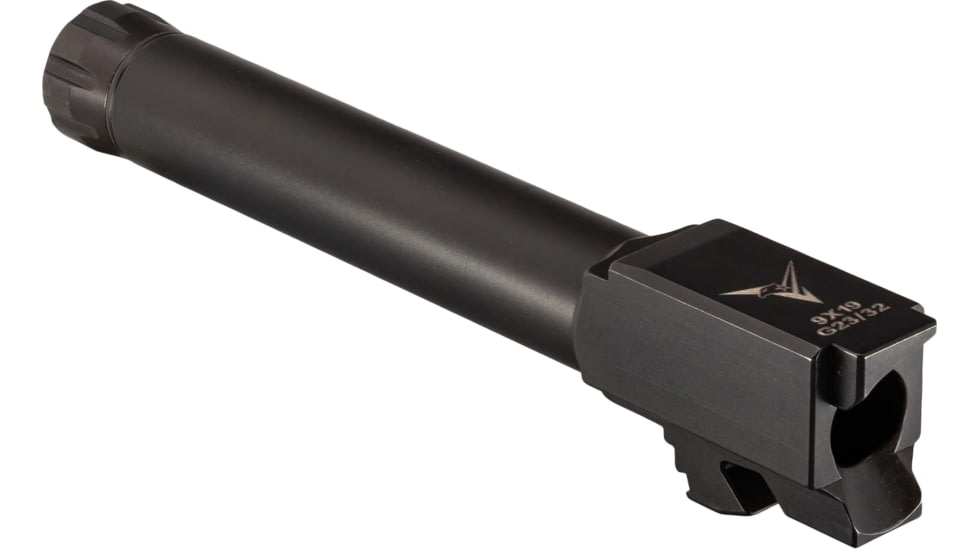 TRYBE Defense Glock 23/32 9mm Threaded Conversion Pistol Barrel, 3.25 inch, 1-10 Twist, Black Nitride, Version 2, TPBCONVG23-32-BN-V2