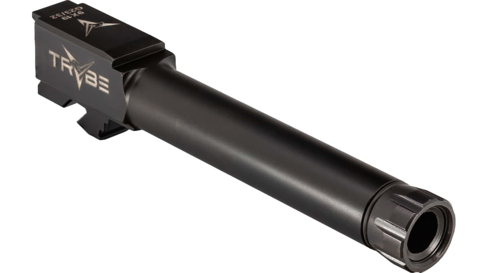 TRYBE Defense Glock 23/32 9mm Threaded Conversion Pistol Barrel, 3.25 inch, 1-10 Twist, Black Nitride, Version 2, TPBCONVG23-32-BN-V2
