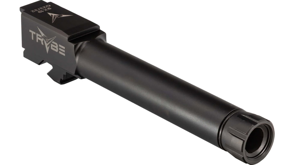 TRYBE Defense Glock 23/32 9mm Threaded Conversion Pistol Barrel, 3.25 inch, 1-10 Twist, Titanium DLC, Version 2, TPBCONVG23-32-DLC-V2