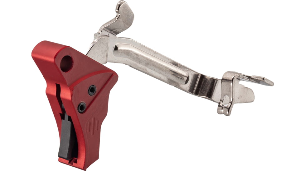 TRYBE Defense Glock Gen 3/4 Trigger, Red/Black, GLKTRGGEN3/4-RD/BK