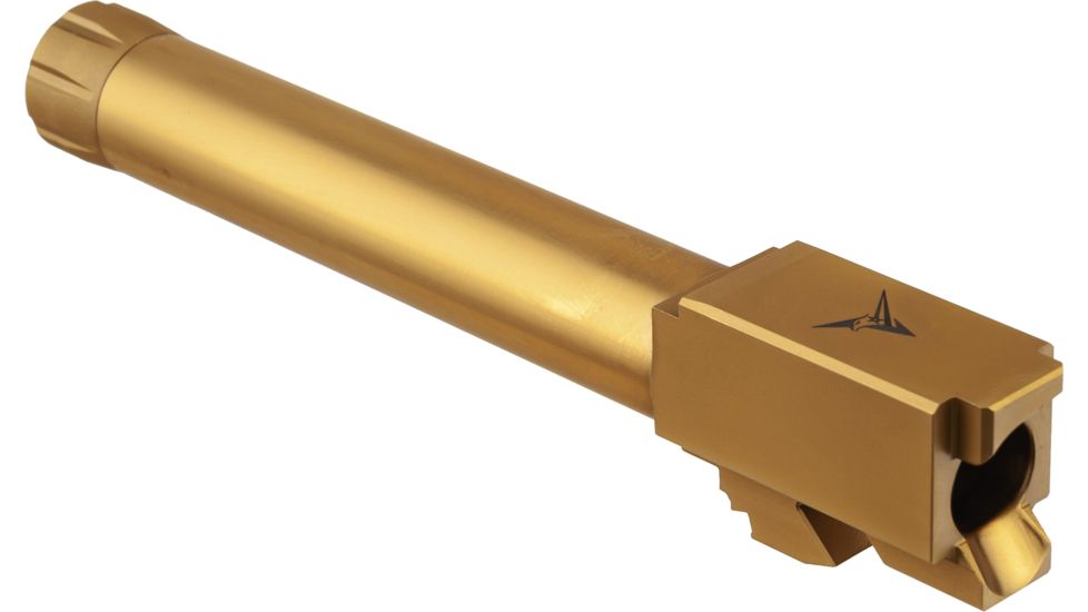 TRYBE Defense Grade Threaded Pistol Barrel, 9/16 x 24 Thread, Glock 20, Gold TIN, TPBG20-TIN