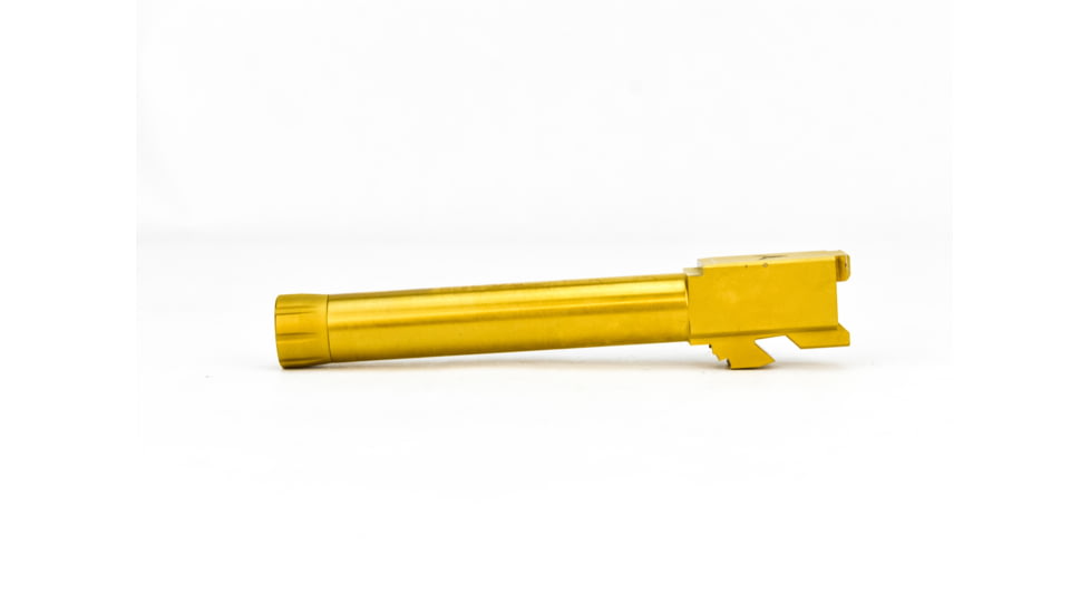 TRYBE Defense Grade Threaded Pistol Barrel, 9/16 x 24 Thread, Glock 20, Gold TIN, TPBG20-TIN