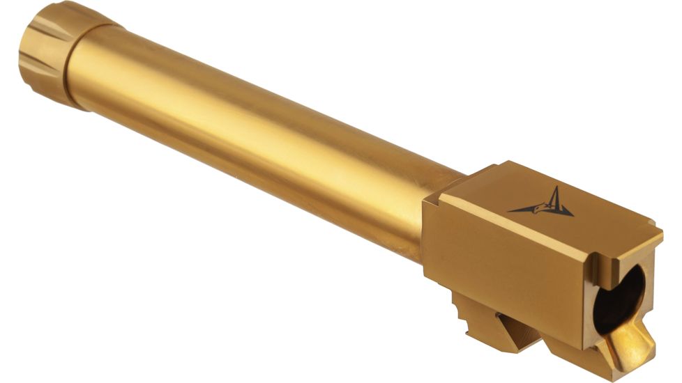 TRYBE Defense Grade Threaded Pistol Barrel, 9/16 x 24 Thread, Glock 22 .40 S&amp;W, Gold TIN, TPBG2240-TIN