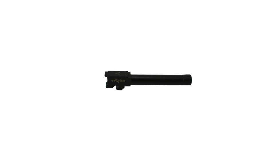 TRYBE Defense Grade Threaded Pistol Barrel, Glock 19/19, 1/2 x 28 Thread, Black Nitride, TPBG19-BN