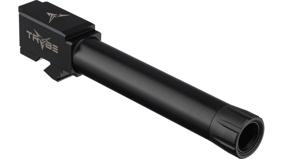 TRYBE Defense Grade Threaded Pistol Barrel, Glock 19/19, 1/2 x 28 Thread, Black Nitride, TPBG19-BN