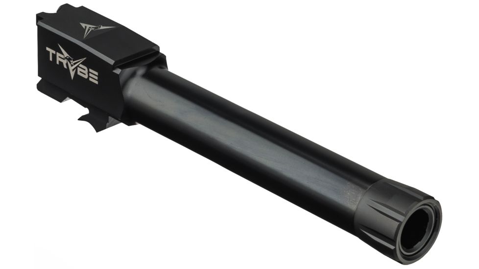 TRYBE Defense Grade Threaded Pistol Barrel, S&amp;W M&amp;P 9mm 4in 2.0, 1/2 x 28 Thread, Titanium DLC, TPBSWMP4-DLC