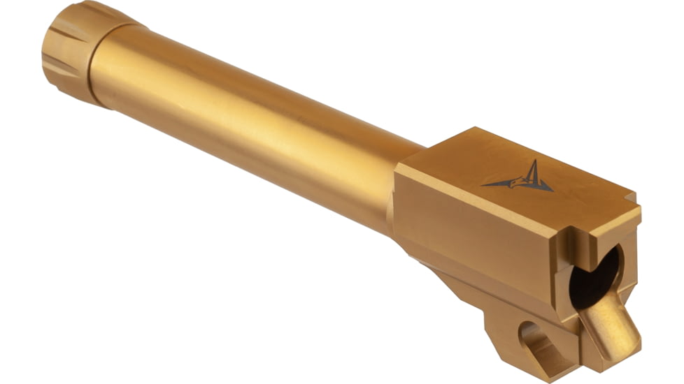 TRYBE Defense Grade Threaded Pistol Barrel, Sig Sauer P320, 1/2 x 28 Thread, Gold TIN, TPBSIG320-TIN