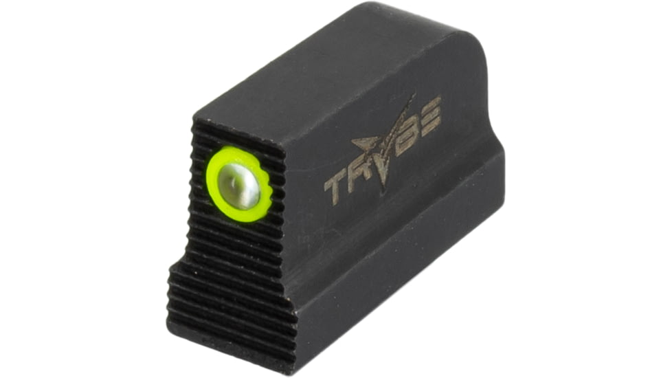 TRYBE Defense High Glow 1-Dot Tritium Night Sights for Glock 17/19/22/23/24/26/27/33/34/35/37/38/39/42/43, Mid, Black, 1DTSG-MD