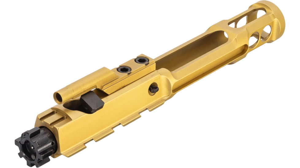 TRYBE Defense Low-Mass AR-15 Complete Bolt Carrier Group, Matte Gold Chrome, BCG556-LMGLD