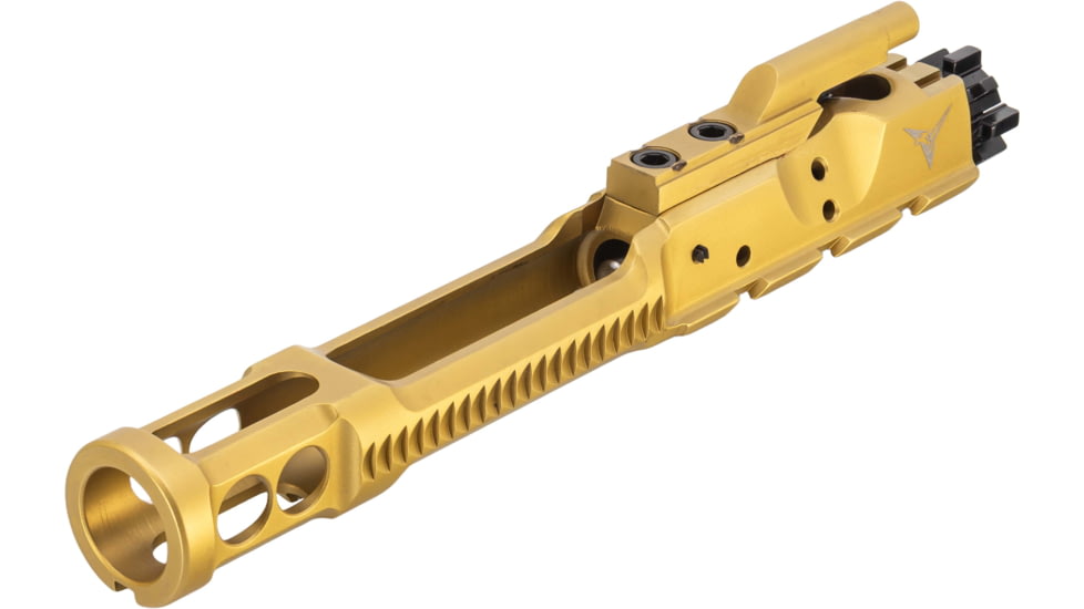 TRYBE Defense Low-Mass AR-15 Complete Bolt Carrier Group, Matte Gold Chrome, BCG556-LMGLD