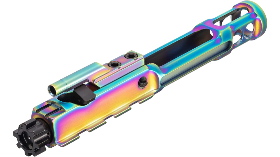 TRYBE Defense Low-Mass AR-15 Complete Bolt Carrier Group, Rainbow PVD, BCG556-LMPVD
