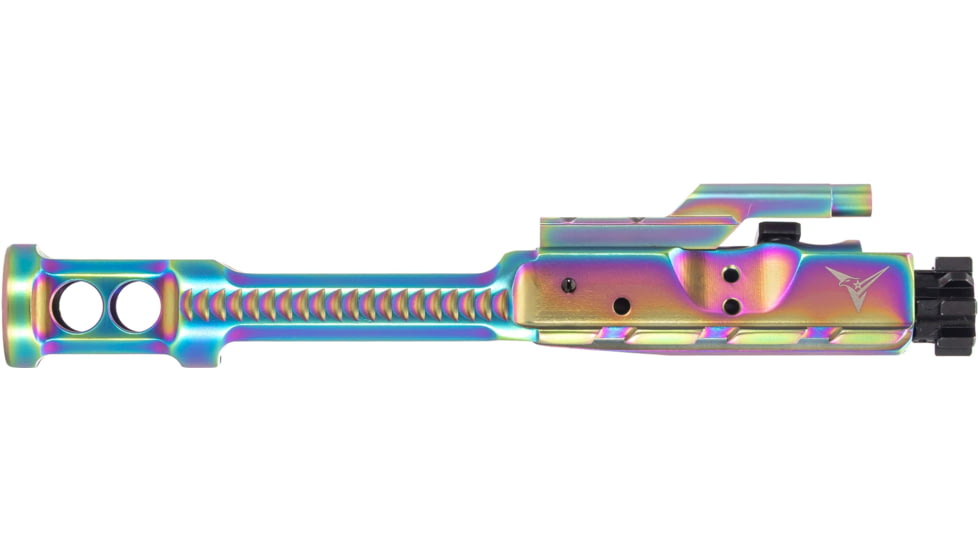 TRYBE Defense Low-Mass AR-15 Complete Bolt Carrier Group, Rainbow PVD, BCG556-LMPVD