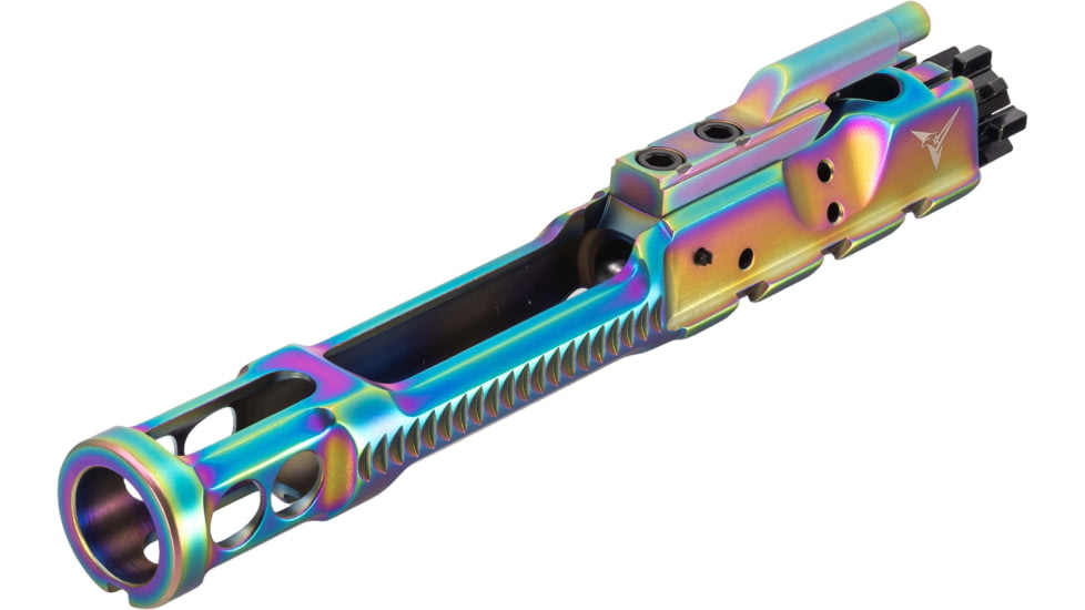TRYBE Defense Low-Mass AR-15 Complete Bolt Carrier Group, Rainbow PVD, BCG556-LMPVD